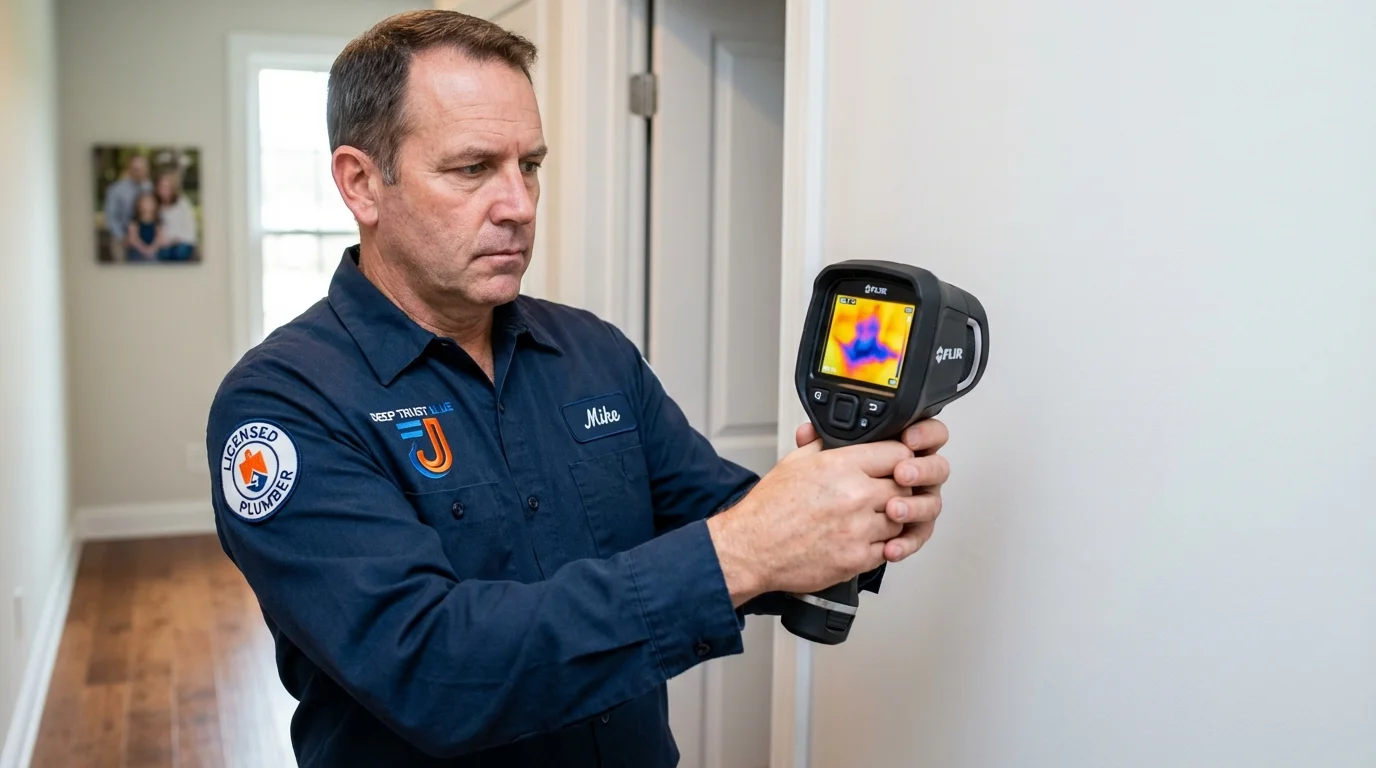 Thermal imaging leak detection by Johns Plumbing LLC in Boerne